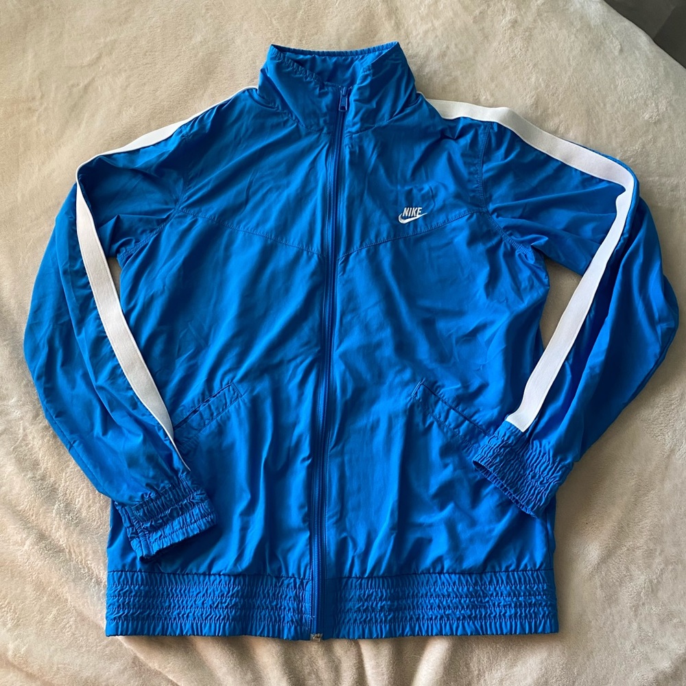 Vintage blue Nike track jacket zip up